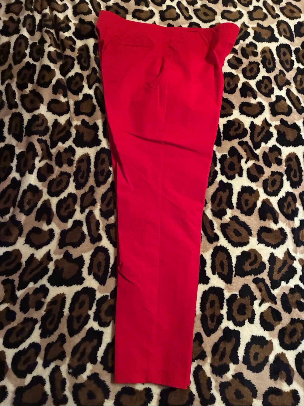 Talbots Red Skinny Tailored Ankle Pants